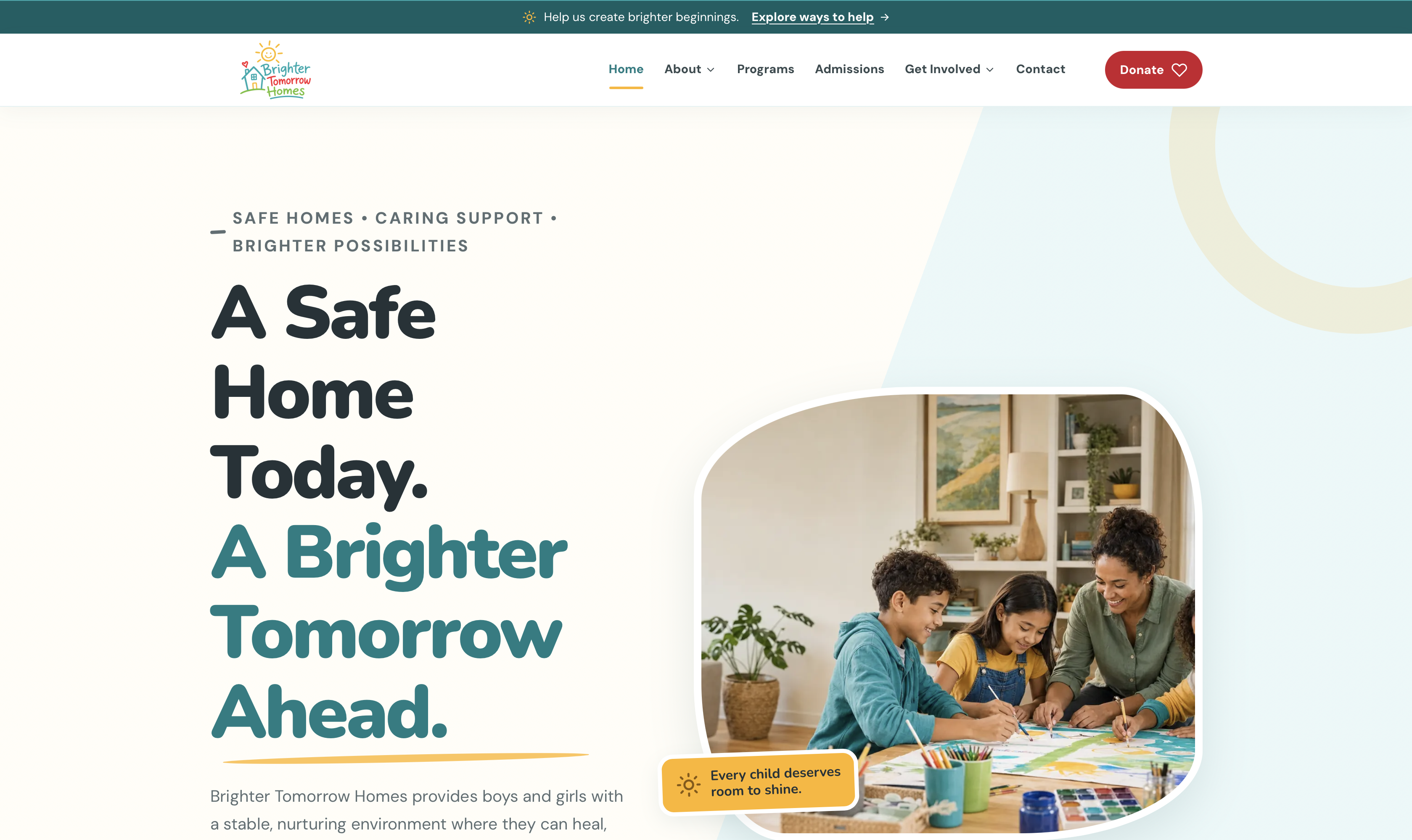 Brighter Tomorrow Homes project cover