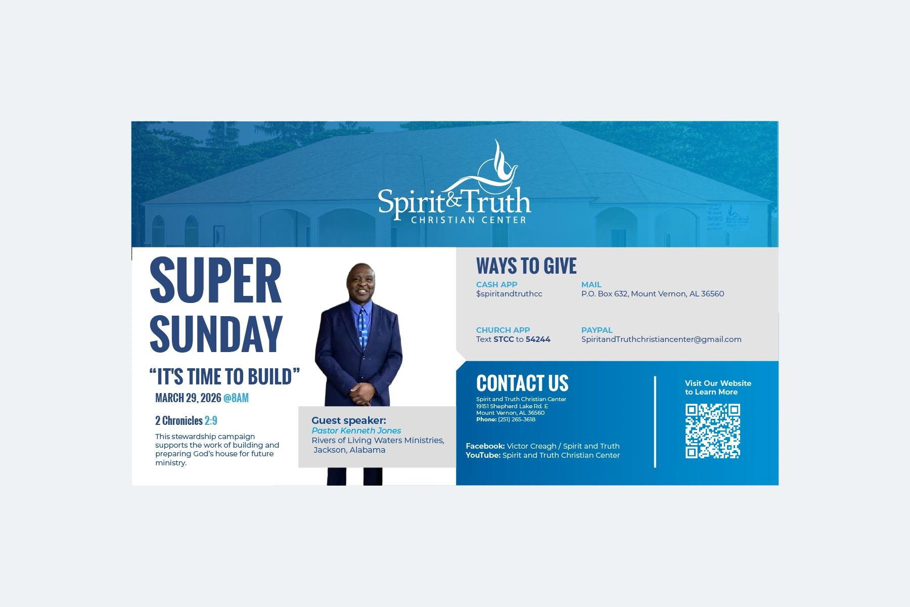 Spirit & Truth — Super Sunday Flyer project