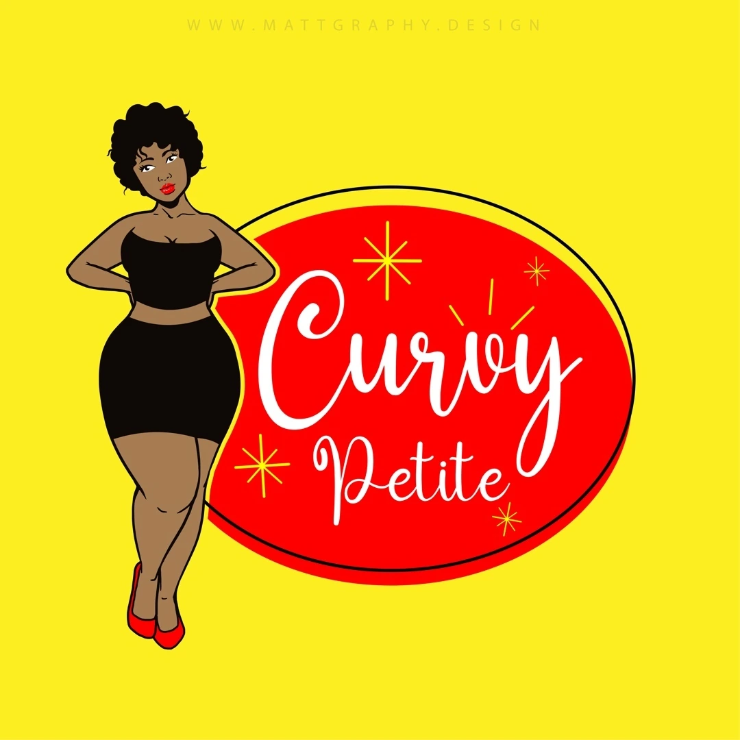Curvy N Petite — Logo Design — primary artwork