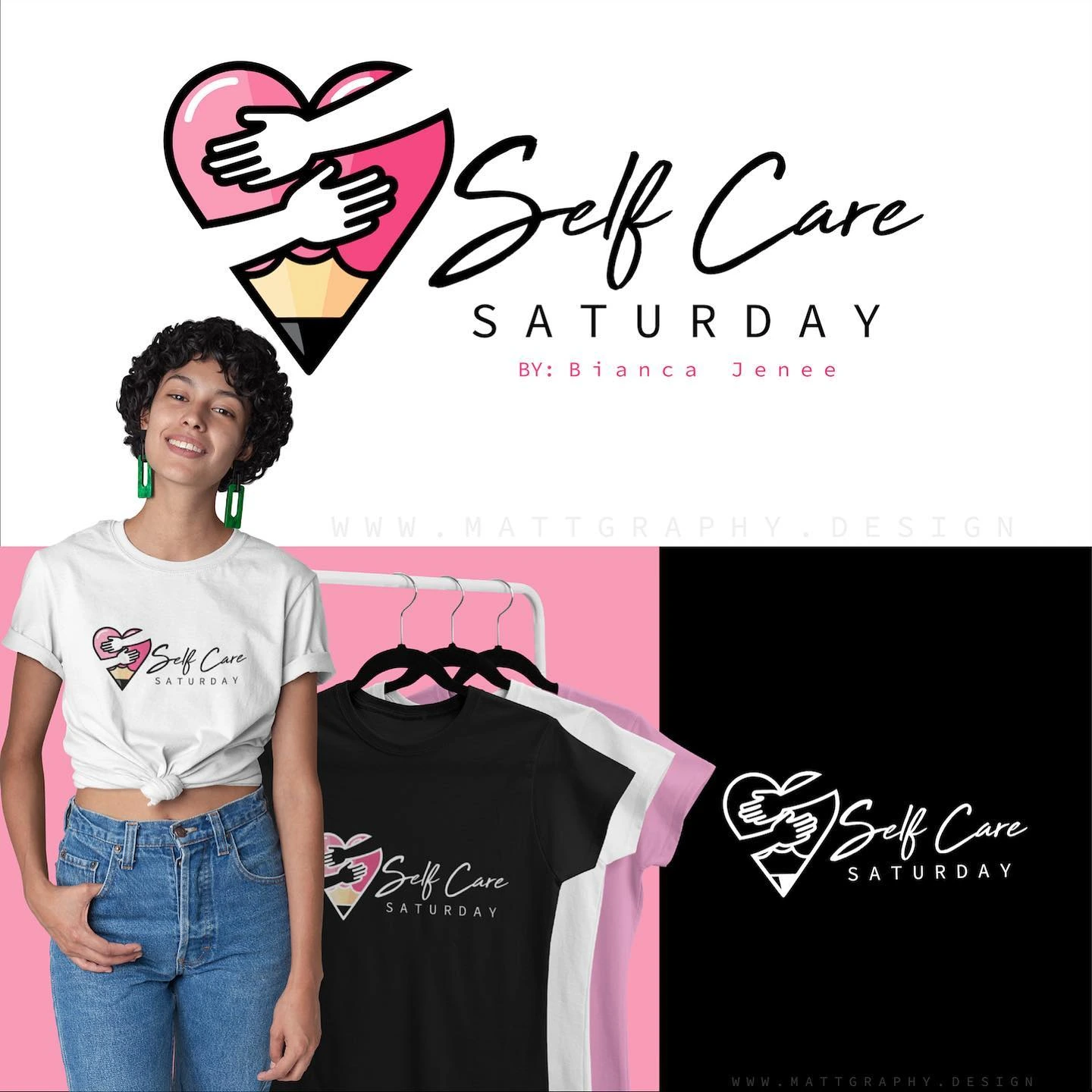 Self Care Saturday — Logo Design — primary artwork