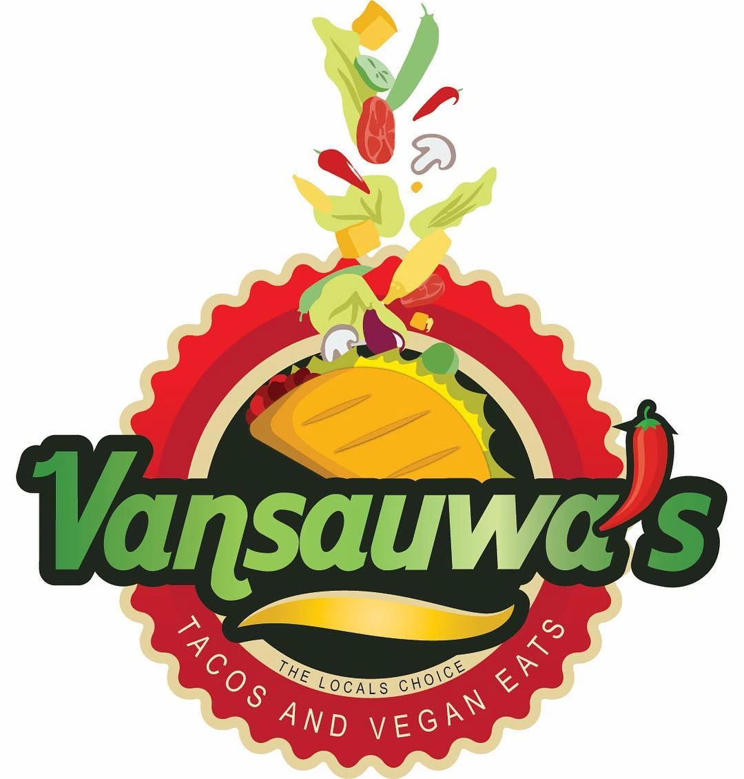 Vansauwa’s Tacos & Vegan Eats — Logo Design — primary artwork
